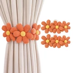 Bdhrkte 2PCS Curtain Ties Flower Buckles, Cute Decor New. Price: $17.50.