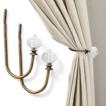 Vintage Curtain Holdbacks 2PCS - Pumpkin Shaped, Metal Side Holders F... New. Price: $21.07.