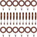 24 Pack Wooden Curtain Rod Rings With Drapery Clips Farmhouse Beech Drap... New. Price: $38.04.