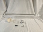 Joydeco, No Tools, Cordless Blackout Roller Shades, White - 32"W X 75"H Open. Price: $34.99.