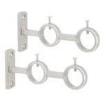 Double Curtain Rod Bracket, 2 Pcs Heavy Duty Holder For 1" And 5/... New. Price: $18.22.