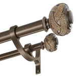 Hosmile Double Curtain Rods 144 To 164 Inches Antique Bronze New. Price: $77.05.