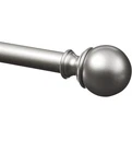 Amazon Basics Adjustable Curtain Rods For 36 To 72 - Nickel Open. Price: $9.99.