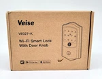 Smart Lock With Door Knob Veise Battery Operated W/ Wifi Model VE027-K New. Price: $45.00.