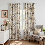 Mysky Home Floral Linen 100 Blackout Curtains 95 Inches Long 2 Panels For New. Price: $110.56.