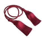 Weighted Pew Ropes With Tassels, Extended 4FEET-2PACK, Wine Red New. Price: $43.81.