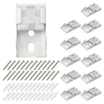 Meetoot 12PCS Curtain Track Mounting Bracket White Ceiling New. Price: $11.37.