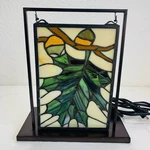 Tiffany Meyda Acorn & Oak Leaf Mini Tabletop Stained Glass Window Used. Price: $89.99.