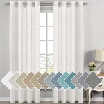 H.versailtex Elegant Natural Linen Semi-sheer Curtains Grommet, Sizes & Colors New. Price: $24.99.
