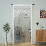 2 Pcs Macrame Lace String Curtain For Doorways,room Divider Hipp... New. Price: $29.02.