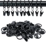 44 Pack Curtain Rings Hangers Drapery Clips, 1 For 5/8 Inch Rod New. Price: $12.93.