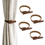 Leather Curtain HOLDBACKS,4 Pcs Tie Drapes Vintage ... New. Price: $14.56.