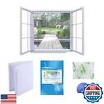 Jit-fung Diy Window Screen Curtain, Mesh Netting 51 * 61 Inches With Upgrade New. Price: $20.00.