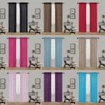 2PC-SET Elegant Faux Silk Window Curtain Panels Rod Pocket Treatments (MR2) New. Price: $17.64.