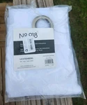 No. 918 Erica Crushed Sheer Voile Grommet Curtain Panel 84.00" X 51.00" Open. Price: $22.99.