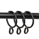 Rod Desyne 10 Count Eyelet Curtain Rings, 1-3/8-INCH, Black New. Price: $21.53.