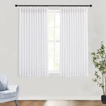 Huevessel 54 Length Curtains For Living Room Natural Pinch Pleated Linen New. Price: $67.25.
