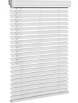 Smonter 2" Slat Faux Wood Blinds With Crown Valance- Cordless Horizontal Open. Price: $29.98.