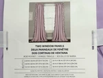 Reyna Ruffle Lush Decor -window Curtain Panels Set (2) Lavender Purple 54 X 84 New. Price: $23.00.