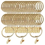 Openable Curtain Clips With Rings Gold 1.26INCH, 40PACK Strong Metal Decorati... New. Price: $25.49.
