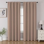 Blackout Curtains 52 X 84 Panels Rod Pocket Khaki Cucraf Inch Length Room New. Price: $51.99.