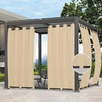 Easy-going Outdoor Curtains Waterproof Windproof Weatherproof For Patio, New. Price: $12.79.