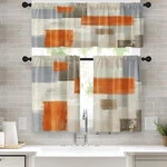 Emvency Inch Kitchen Curtains 36"W X 52"L (pack Of 3), Abstract Orange New. Price: $27.11.