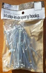 (14) Vintage Kenney Slip On Steel Drapery Curtain Hooks 1-3/4" Drop Length New. Price: $11.85.