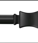 Knobelite, Pack, 43 - 51 Inch Black Curtain Rods For Windows, Diameter. Open. Price: $24.00.