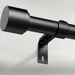 Geebobo Black Curtain Rods For Windows 66 To 30"-120", New. Price: $34.52.
