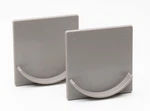 Adherion Extra-large Adhesive Shower Curtain Rod Holder Xl, Gray New. Price: $14.36.