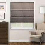 27"X72" Chicology Light Filtering Roman Shade Ridgewood Dark Elm New. Price: $25.99.