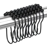 Yapicoco Shower Curtain Hooks Rings For Bathroom, 12PCS Bronze Matte Black New. Price: $11.94.