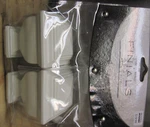 Cambria Premier Satin White Napoleon Finials - New Package. Price: $9.99.