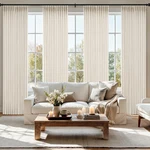 Miulee Pinch Pleated Thick Linen Curtains 100 4 Panels Set Ivory Cream New. Price: $156.87.