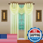 Today's Curtain Todays Emelia Grommet Sheer Panel 84 Yellow 59 X New. Price: $29.86.