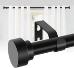 Modern Matte Black Curtain Rod Adjustable 66-120 Inches Telescopic & Heav... New. Price: $25.48.