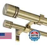 Double Curtain Rods 36-72 Inches For Windows, 1 Diameter Adjustable Heavy New. Price: $66.40.