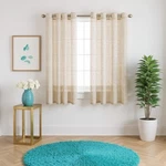 H. Versailtex Linen Light Filtering Sheer Curtains 52X84 Grommet Top Set Of Open. Price: $20.00.