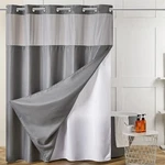 Furlinic No Hook Shower Curtain With Snap Fabric Liner Set,waffle Weave He... New. Price: $37.06.