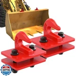 Molaviee 2 Pack 3/8" Tractor Bucket Grab Hooks, Grade 70 Forged Steel Bolt On New. Price: $40.99.