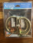 Graber Shiny Brass Windsor C-ring Swagholder Curtain Drapery Tieback Holdback New. Price: $14.99.