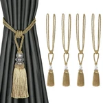 Bel Avenir 4 Pack Curtain Hand-woven Tiebacks Crystal Holdbacks Home Decorative New. Price: $27.13.