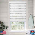 Chicology Zebra Blinds Cordless Window Shades Dual Layer Light Filtering Roller New. Price: $115.20.