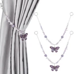 Benecreat 2PCS Natural Amethyst Curtain Tiebacks, Holdback Purple New. Price: $20.12.