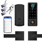 Bebasia Smart Fingerprint Door Lock Handle Set Full App Control Electronic New. Price: $113.73.