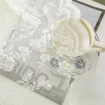 H.ebony Lace Kitchen Curtains 45 Inch Length Chic Floral Bathroom Sheers For ... New. Price: $35.64.