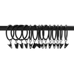 Curtain Rings Set Of 14 Decorative Drapery With Strong Clips 2" Diameter New. Price: $14.91.