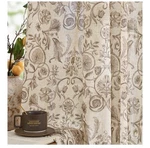 Jinchan Linen Floral Curtains For Living Room With Printed Flower 84 Inches Long Open. Price: $20.00.