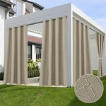 Holidayideas Patio Curtainswaterproof 54X84 Taupe Panels Weatherproof Weighted New. Price: $55.19.